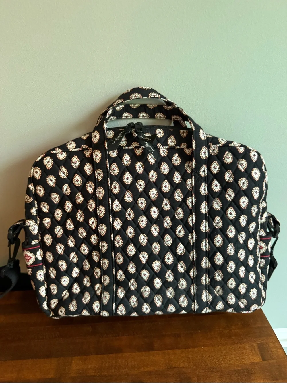 VERA BRADLEY Metro Backpack-Classic Black Paisley